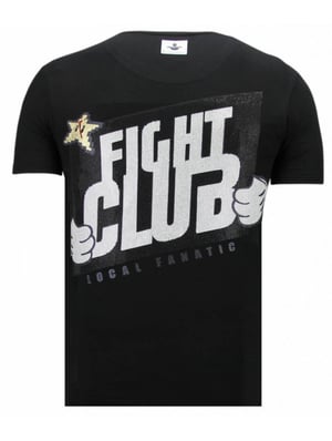Local Fanatic Fight club mario rhinestone t-shirt