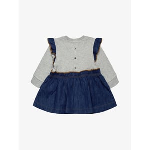 Diesel Meisjes jurk dimbob grey melange