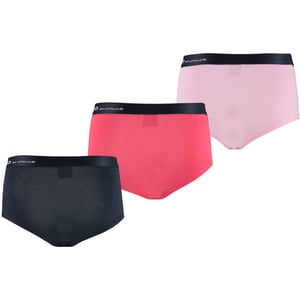 Apollo Meisjes bamboe hipster 3-pack zwart rood roze