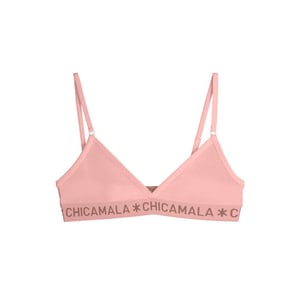 Muchachomalo Meisjes 1-pack triangle top effen pastelc