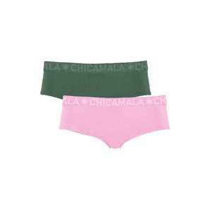 Muchachomalo Meisjes 2-pack hipster effen