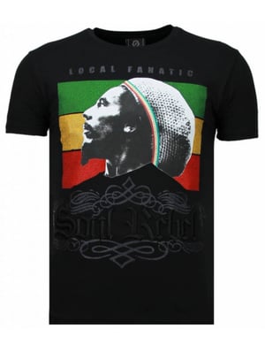 Local Fanatic Soul rebel bob rhinestone t-shirt