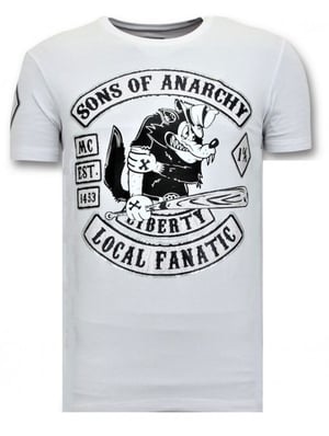 Local Fanatic T-shirt met print sons of anarchy mc