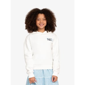 Nik & Nik Meisjes hoodie lacie off white sky blue