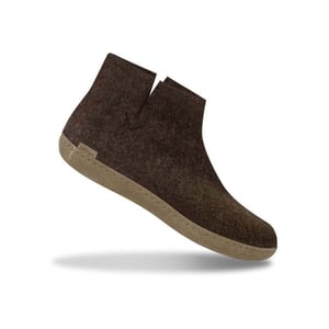 Glerups Low boot leather sole g 04-nature brown