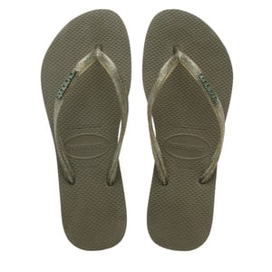 Havaianas Slim logo metallic teenslippers dames