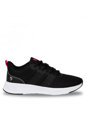 Q1905 Sneaker oostduin zwart/neon roze
