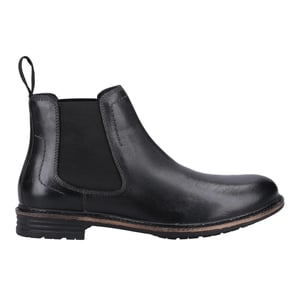 Hush Puppies Mens Justin Leather Chelsea Boots (Black)
