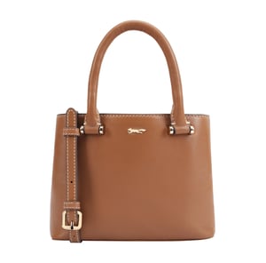 Pinka Brown Leather Multi Way Bag