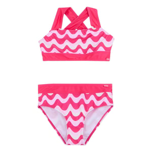 Regatta Meisjes Dakaria III Golvend Gestreept Bikini Set (Pop)