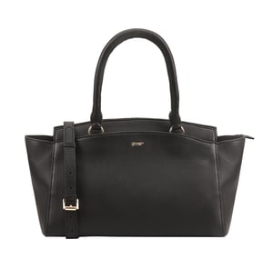 Clarkson Black Leather Shoulder Bag