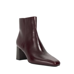 Dune Ladies Panamas - Leather Mid Height Block Heel Ankle Boots