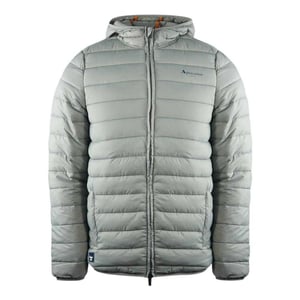 Aquascutum Gewatteerd logo-jack heren Londen (Grijs)