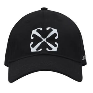 Off-White Pijl Katoenen Baseballpet (Zwart)