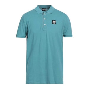 Diesel Mannen T-Harry Zip Nek Poloshirt (Blauw)