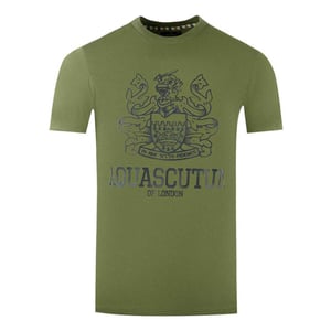 Aquascutum Heren London Aldis T-Shirt (Legergroen)