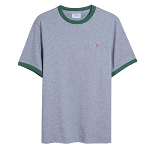 Farah Heren Groves Ringer T-shirt (Grijs)