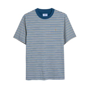 Farah Heren Danny gestreept T-shirt met korte mouwen (Grijs)