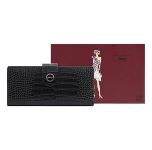 Lana Black Leather Purse