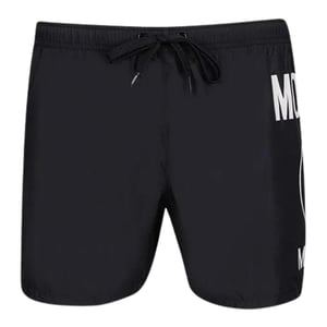 Moschino Mannen Milano Logo Zwemshorts (Zwart)
