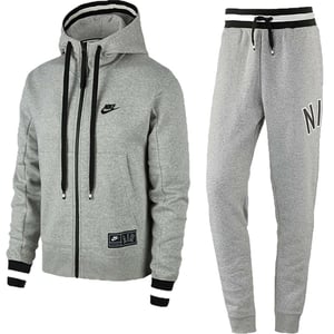 Nike Air Mens Grey Zip Hooded Tracksuit