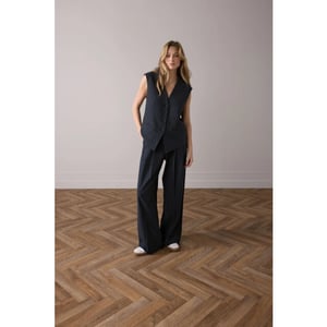 Summum 9s137-12258 495 gilet pinstripe midnight blue