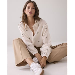 Summum 2s3328-12012 122 blouse scattered embro ivory