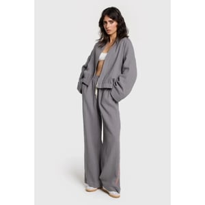 Alix The Label Crinkle wide leg pants -