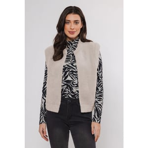 Rino & Pelle Elona.700noos rino en pelle short waistcoat stone