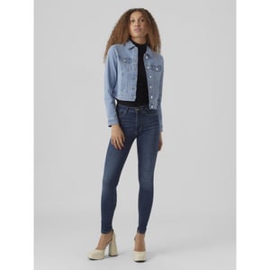 Vero Moda Vmluna ls slim dnm jacket mix ga no blue denim