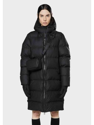 Rains 15070 long puffer jacket black