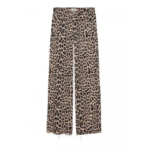 Catwalk Junkie Jeans Loose met leopard print