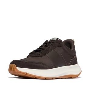 FitFlop F-mode flow sneaker nylon & suede mix