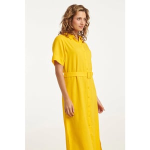 Smashed Lemon 25150 linnen midi shirtjurk |