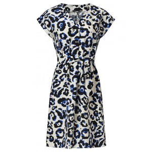 Smashed Lemon 35103 Dress Off white - blue