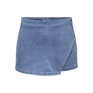 Only Onlmist-yasmine mw wrap skort dnm blue denim