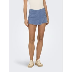 Only Onlmist-yasmine mw wrap skort dnm blue denim