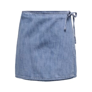 Only Onlnoelle wrap skirt dnm yor blue denim