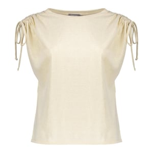 Geisha Top shoulder detail zand