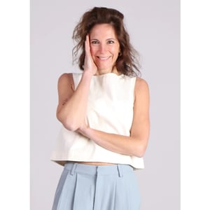 Grace & Mila Pepino cropped top mouwloos