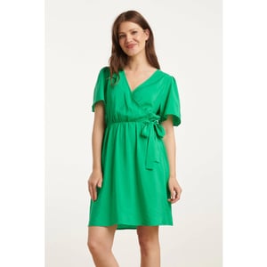 Smashed Lemon 25170 fel zomerjurk met overlap v-hals |