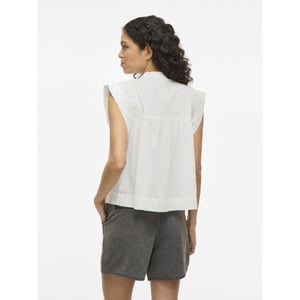 Vila Vikatinka sl short shirt off-white