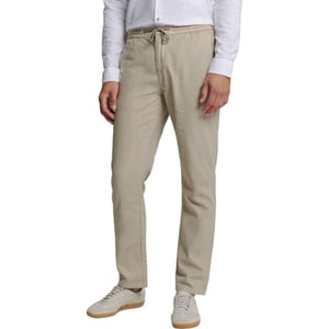 No Excess Pants with linen garment dyed light desert