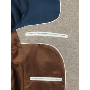 Bos Bright Blue Colbert luka jersey jacket 243037lu21bo/820 sand