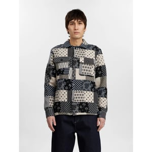 Anerkjendt 901950 akoscar patchwork overshirt 3134 cloud blue