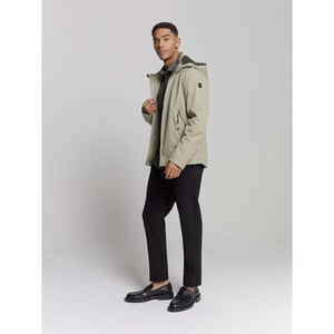 No Excess Jacket mid long hood detachable light army