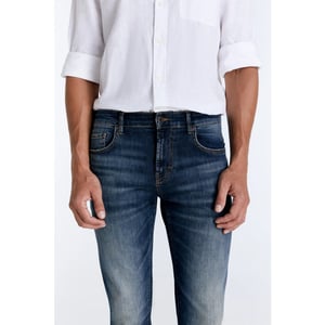 Cup of Joe Lance heren straight-fit jeans dark blue