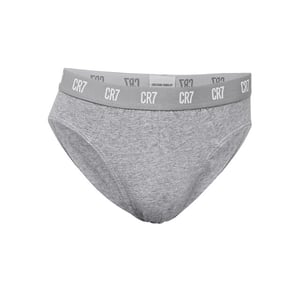 CR7 Heren slip 3-pack effen zwart/wit/grijs