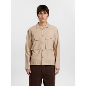 Anerkjendt 901966 akotto cot/linen overshirt 0563feather grey