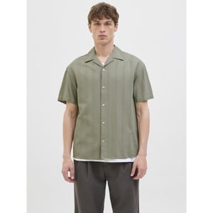 Jack & Jones Jprccmontana dobby resort ss shirt army